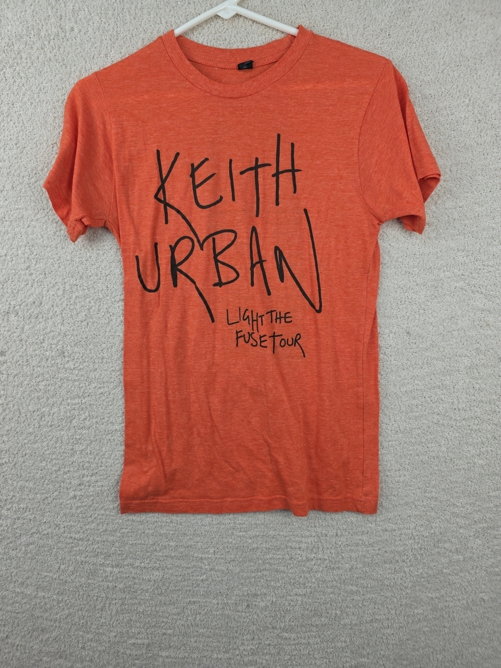 'Light the Fuse' Orange Short Sleeve Graphic Tee - Men